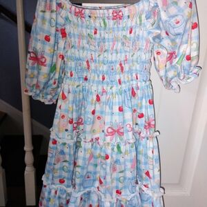 Charming Kids Dress with Colorful Patterns